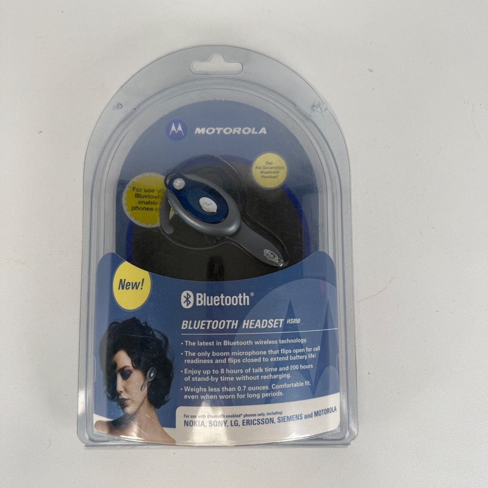 Motorola Bluetooth Wireless Headset HS850 98656H - New Sealed